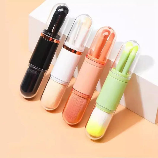 4-in-1 Makeup Set Beauty Tools Mini Set Brush Skin Tone Telescopic Brush Portable Makeup Brush beauty tools