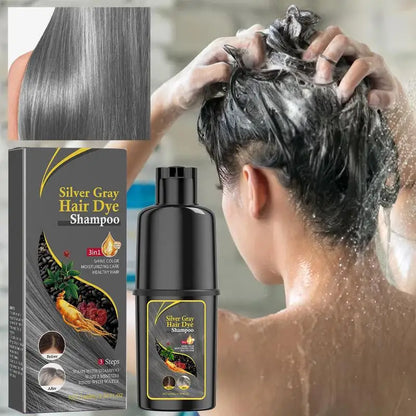 Hair Color Shampoo Black Hair Dye Covering White Hair Shampoo Hair Dye Shampoo Darkening Hair Shampoo Wine Red, Brown, Silver