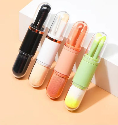 4-in-1 Makeup Set Beauty Tools Mini Set Brush Skin Tone Telescopic Brush Portable Makeup Brush beauty tools
