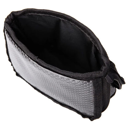 Makeup Brush Case Makeup Tools Holder Stand Cosmetic Bag Net Zipper Makeup Bag Stand-up Foldable Cosmetic Tool Bags Toiletry Bag