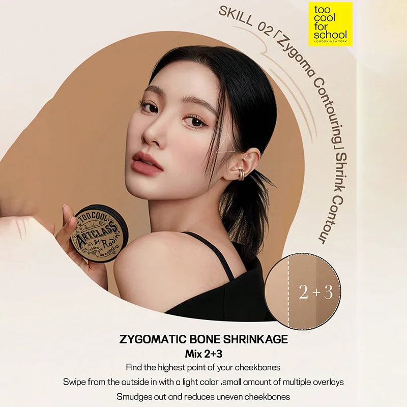 K-Beauty Smooth Matte Contour Palette + Brush