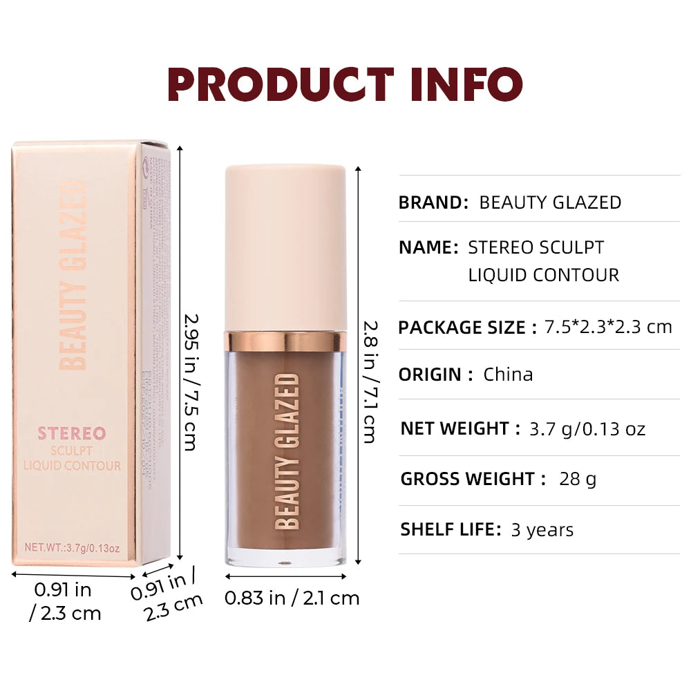 Beauty Glazed 2-Color Liquid Contour – Matte & Waterproof