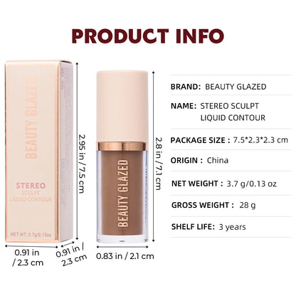 Beauty Glazed 2-Color Liquid Contour – Matte & Waterproof