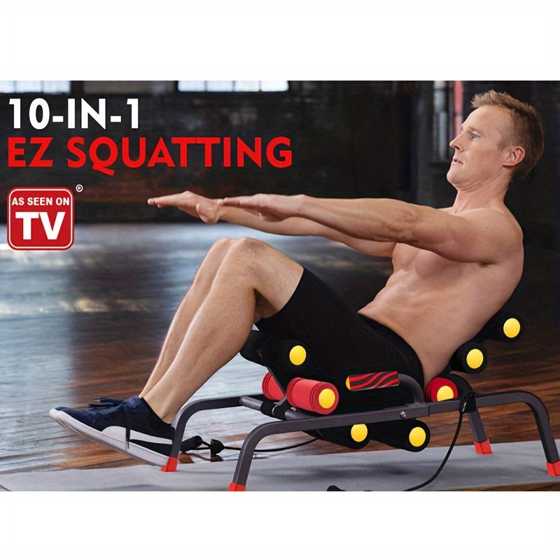 1pc Full-Body Fitness Workout Machine: Abdominal Trainer, Back Stretcher, Squat Trainer, Sit-up Exercise Trainer, Push-up Board for Core Strength and Muscle Building