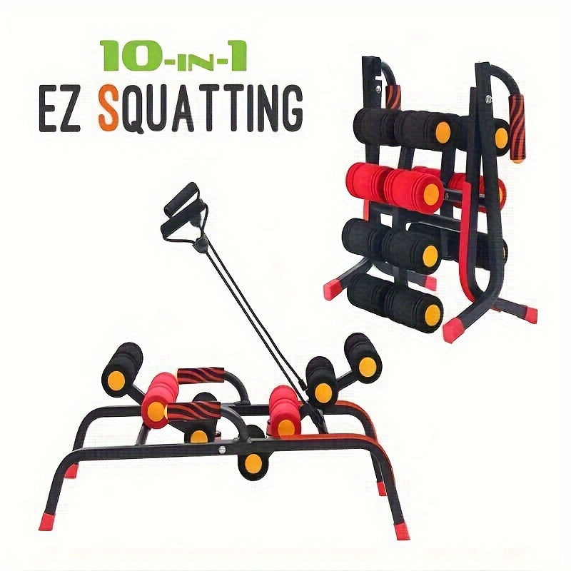 1pc Full-Body Fitness Workout Machine: Abdominal Trainer, Back Stretcher, Squat Trainer, Sit-up Exercise Trainer, Push-up Board for Core Strength and Muscle Building