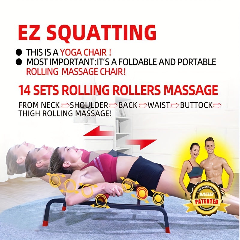 1pc Full-Body Fitness Workout Machine: Abdominal Trainer, Back Stretcher, Squat Trainer, Sit-up Exercise Trainer, Push-up Board for Core Strength and Muscle Building