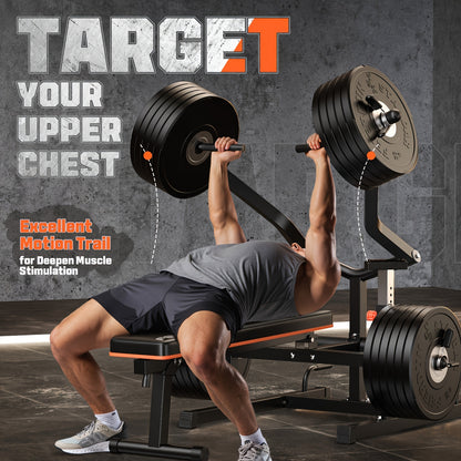 Ultimate 4-in-1 Compact Home Gym - Adjustable Bench & Converging Arms for Efficient AB Workouts, Shoulder Training, and Total Body Fitness - 1250lbs Capacity, Perfect Gift for Fitness Enthusiasts