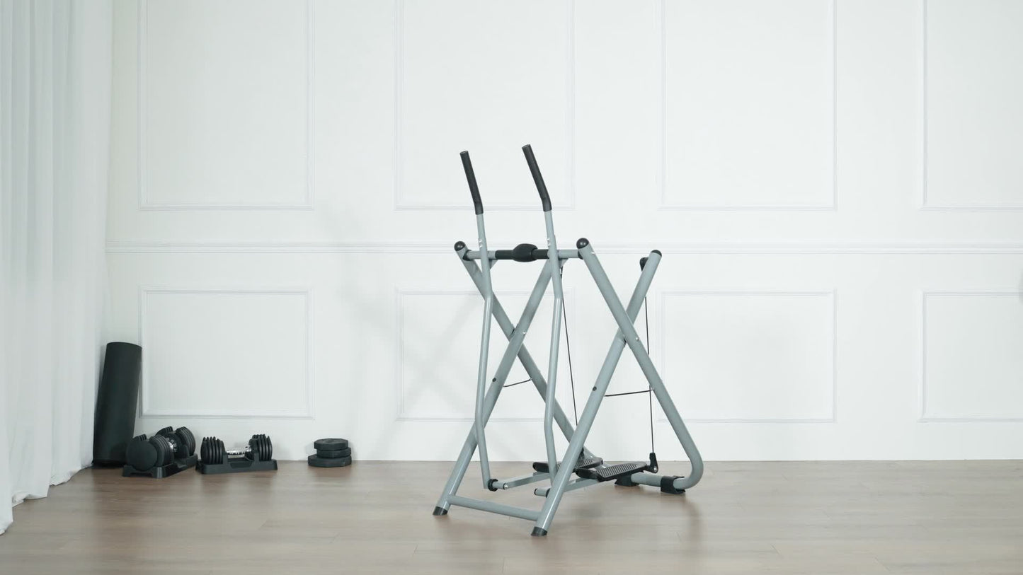 SogesPower Air Walk Trainer Elliptical Machine Glider, Elliptical Exercise Machine With Monitor For Home Gym, Low-Impact Design Elliptical Machine For Full Body Fitness Workout, 330LBS Weight Capacity