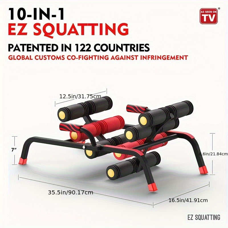 1pc Full-Body Fitness Workout Machine: Abdominal Trainer, Back Stretcher, Squat Trainer, Sit-up Exercise Trainer, Push-up Board for Core Strength and Muscle Building