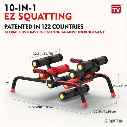 1pc Full-Body Fitness Workout Machine: Abdominal Trainer, Back Stretcher, Squat Trainer, Sit-up Exercise Trainer, Push-up Board for Core Strength and Muscle Building