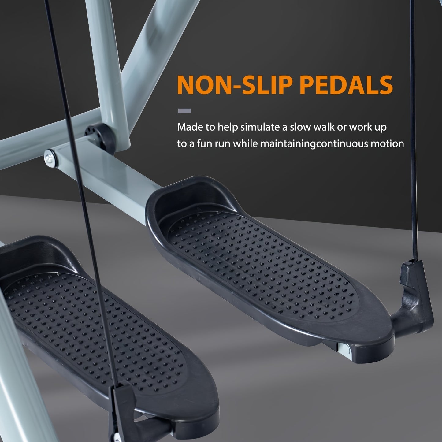 SogesPower Air Walk Trainer Elliptical Machine Glider, Elliptical Exercise Machine With Monitor For Home Gym, Low-Impact Design Elliptical Machine For Full Body Fitness Workout, 330LBS Weight Capacity