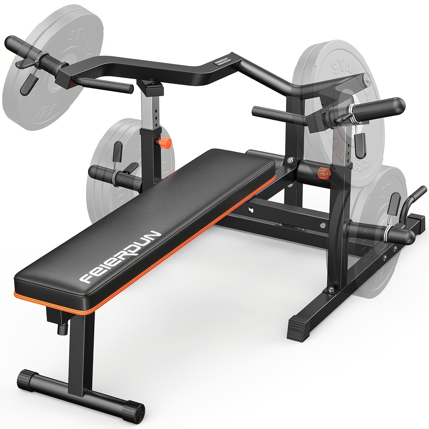 Ultimate 4-in-1 Compact Home Gym - Adjustable Bench & Converging Arms for Efficient AB Workouts, Shoulder Training, and Total Body Fitness - 1250lbs Capacity, Perfect Gift for Fitness Enthusiasts